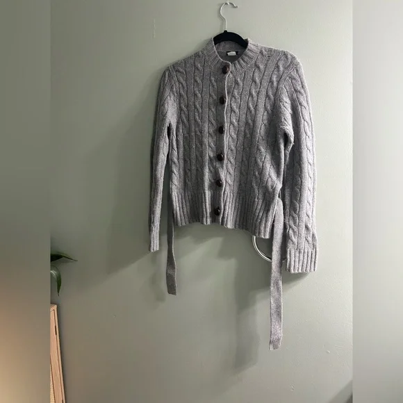 J crew wool cashmere blend belted cardigan - Picture 5 of 7